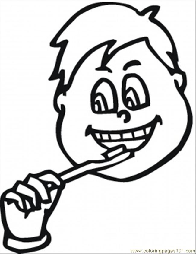 Plansa de colorat cu Dentist 23 16